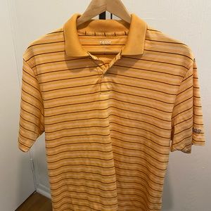 Orange Izod collard shirt